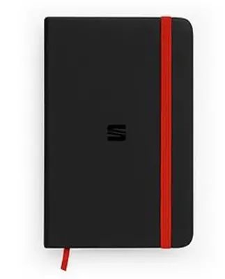 SEAT Notizbuch A5 schwarz/rot