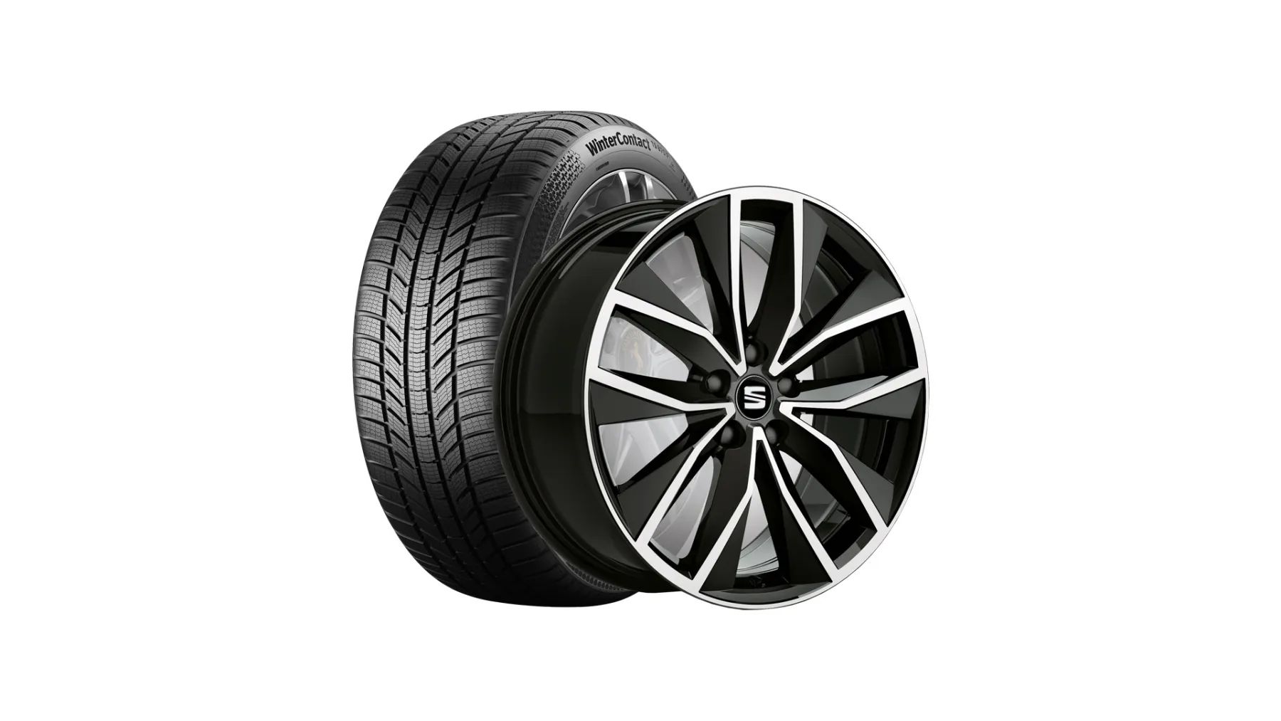SEAT Winterkompletträder Exclusive 19", Continental, Schwarz 