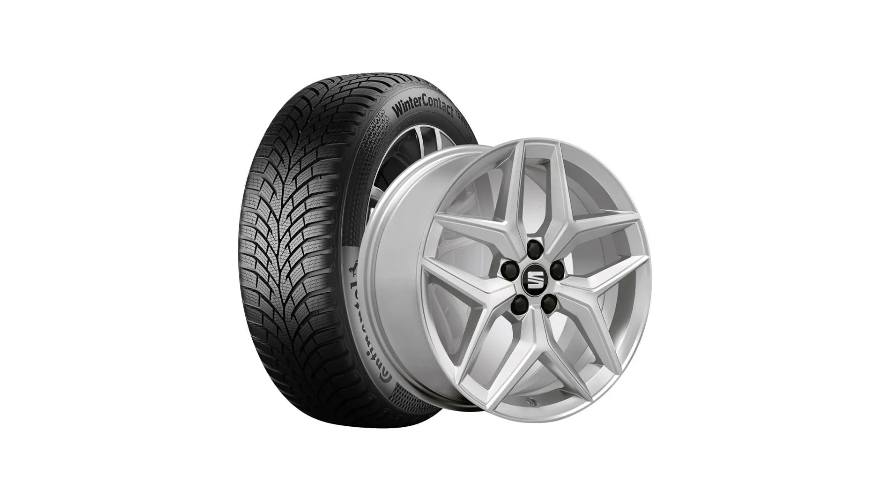 SEAT Winterkompletträder Dynamic 17", Continental 