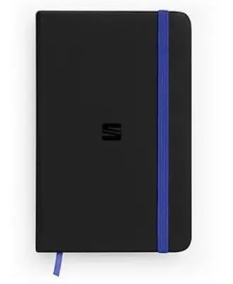 SEAT A5 Notizbuch, schwarz/blau