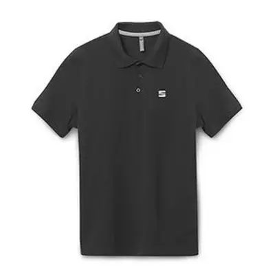 SEAT Herren Kurzarm Polo Shirt, grau